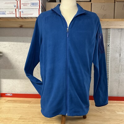 Marmot Polartec Full Zip Fleece Jacket Men s 2XL Blue