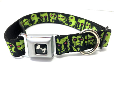 BUCKLE DOWN ZOMBIES Small 9'' - 15'' Neck Dog Collar