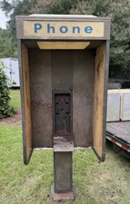 (1) Vintage Pay Phone Booth Shroud Enclosure Payphone, Can Deliver, Great Colors