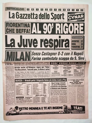 Gazzetta Dello Sport Originale – 29 Janvier 1984 – Juventus, Napoli, Milan, Roma