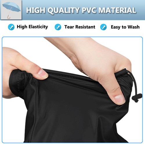 Anti-slip Zipper Reusable Rain Shoe Covers Waterproof Shoes Cover Protector US - Picture 4 of 15