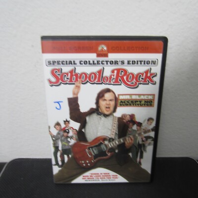 School of Rock  DVD Jack Black, Adam Pascal, Lucas Papaelias, Chris Stack