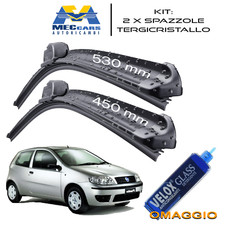 KIT 2 Spazzole Tergicristallo Anteriori FIAT PUNTO 188 1999>2013 | 530 + 450mm