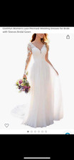 Lace Long sleeved wedding dress new never worn
