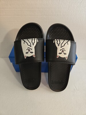 RIPNDIP BLACK FU SLIDE SANDALS- SIZE 8-WOMEN'S - NIB