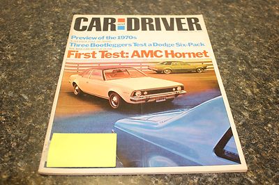 CAR AND DRIVER FIRST TEST: AMC HORNET SEPTEMBER 1969 VOL.15 #3 9248-1 [LOC.ELK]