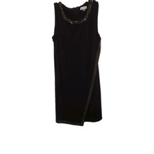 Calvin Klein Plum Purple Sleeveless Midi Dress w/Beads and Sequins Size 10