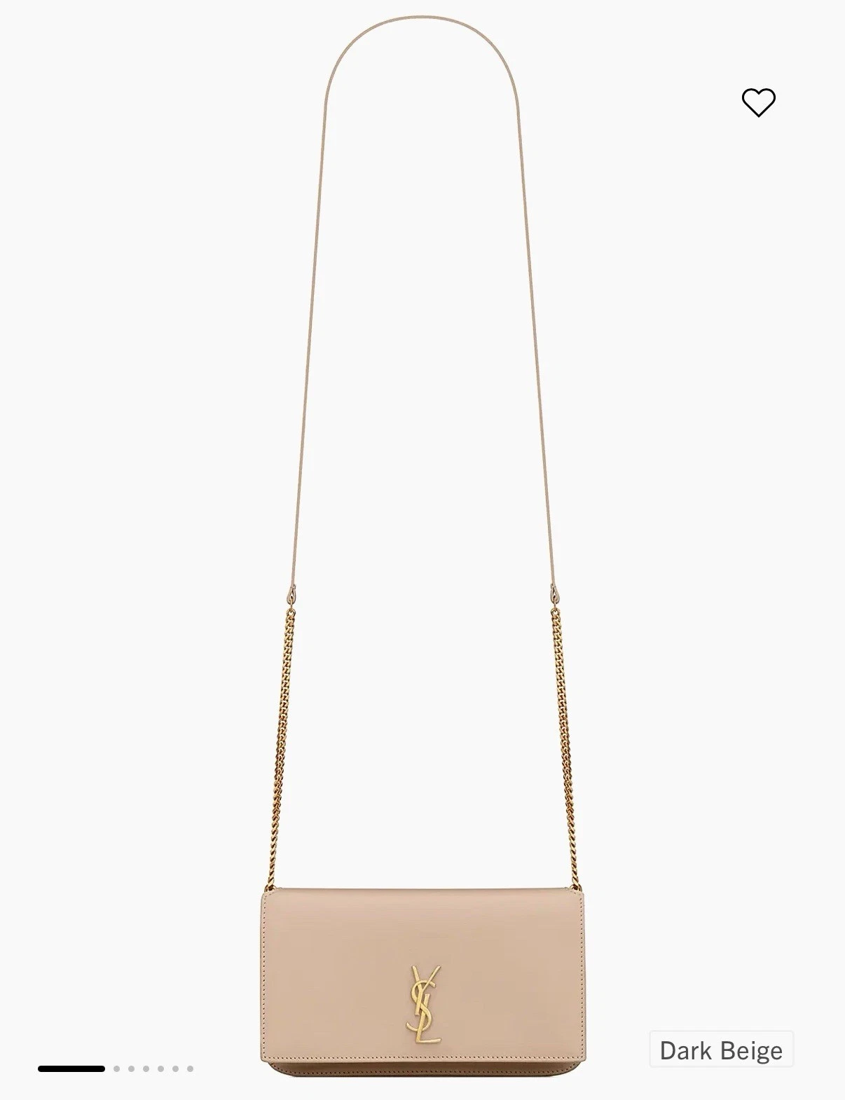 Saint Laurent — Saint Laurent Cassandre Phone Holder with Strap In Smooth Leather NEW 100% Auth