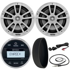 Enrock Gauge Style Bluetooth Stereo, 2x 6.5 S...