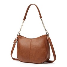 Hobo Crossbody Bags for Trendy Shoulder Purses PU Handbag with 2 Types Should...