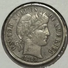 1913 10c Barber Dime ** T4773