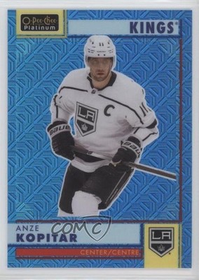 2022-23 O-Pee-Chee Platinum Retro Blue Traxx 158/199 Anze Kopitar #R-13 ou0