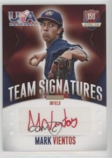 2014 Panini USA Baseball Box Set Signatures Red Ink 19/25 Mark Vientos Auto 1j2