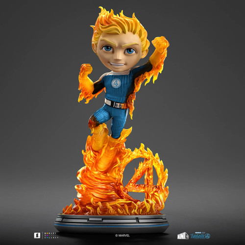 Human Torch (Blue Suit ver) The Fantastic Four: First Steps Minico Iron Studios - Picture 2 of 6