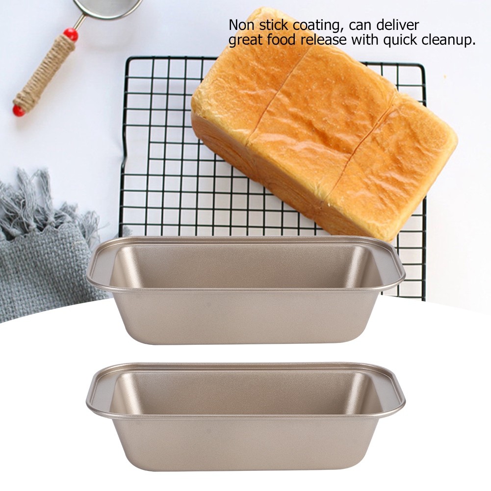 NEW Rectangle Loaf Pan Bread Cake Mold Carbon Steel Nonstick Loaf Pastry