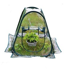 Mini Pop up Greenhouse Small Indoor Outdoor Gardening Flowerpot Cover Backyard