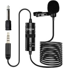 Clip On Wired Mini Microphone for TikTok, YouTube, Podcast & DSLR Cameras,Phones