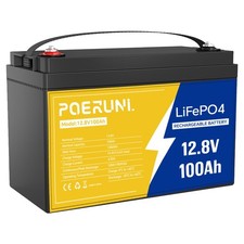 12V 100Ah Lithium LiFePO4 Rechargeable Battery For RV Solar Marine Solar System
