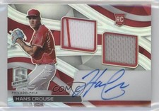 2022 Panini Chronicles Spectra Rookie Dual Jersey Hans Crouse #RDJA-HC Auto 0c6
