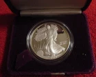 1986 - 1 Oz Silver Eagle One Dollar Proof Coin in Original Mint Box with COA