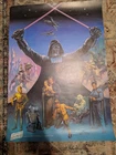 Vintage 1980 Star Wars Empire Strikes Back Poster Darth Vader Coca-Cola
