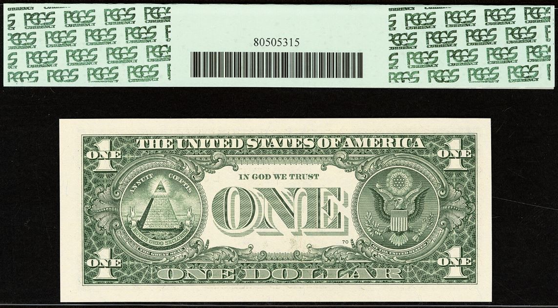 2009 $1 FRN PCGS 64PPQ Fancy Binary Serial Number 88888111