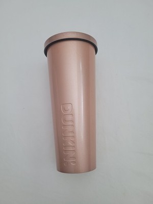 Dunkin' Donuts Gold Iridescent Stainless Steel 24oz Tumbler Cup | eBay