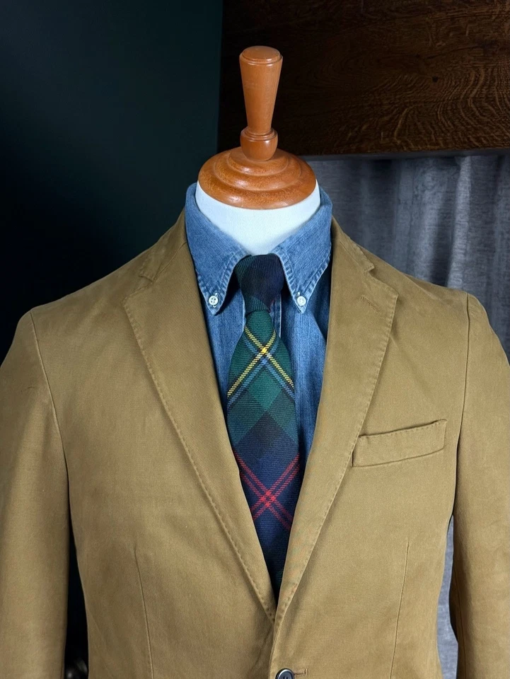 Pre-Owned Mens Polo Ralph Lauren Montana Khaki Stretch Chino Blazer 38S RRP £325 - Image 4 of 4