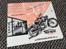 Triumph Cornet TWN - Prospekt 1956 - Werbung Werbeblatt Motorrad