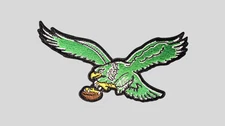 Philadelphia Eagles 6" x 3" Embroidered Patch Iron-On / Sew-On