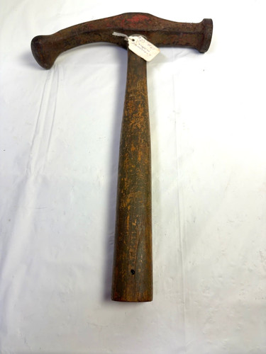 Antique Cooper's Hoop Driving Hammer Barrel Maker Tool 3.10 lb Wood Handle