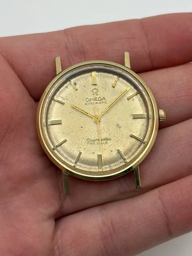 Vintage Omega Seamaster De Ville 14K Gold Filled 34mm Automatic Watch - Running!