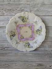 Antique Limoges France Flambeau China LDB & Co Handpainted Floral Plate