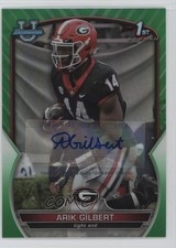2022 Bowman U Chrome Prospect Green Refractor 18/99 Arik Gilbert #54 Auto 1q03