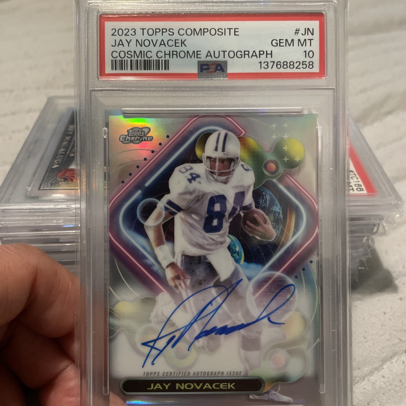 2023 Topps Composite - Cosmic Chrome Autographs Jay Novacek #CCA-JN (AU)