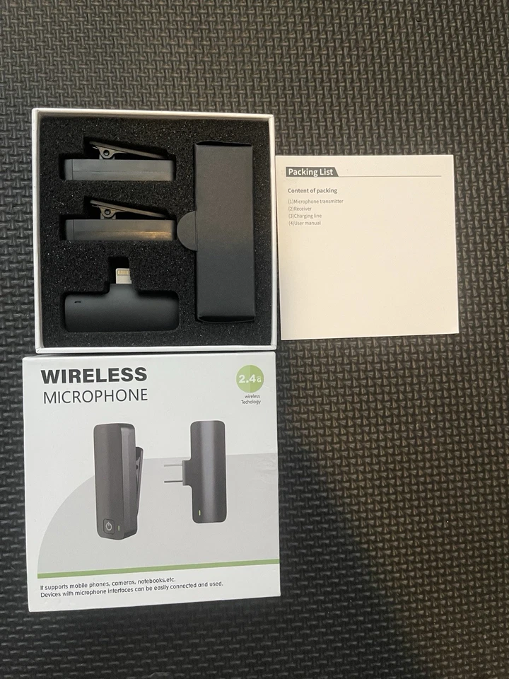 Wireless Lavalier Microphone for iPhone 15 16 & Android with Noise Cancellation - Image 2 of 4