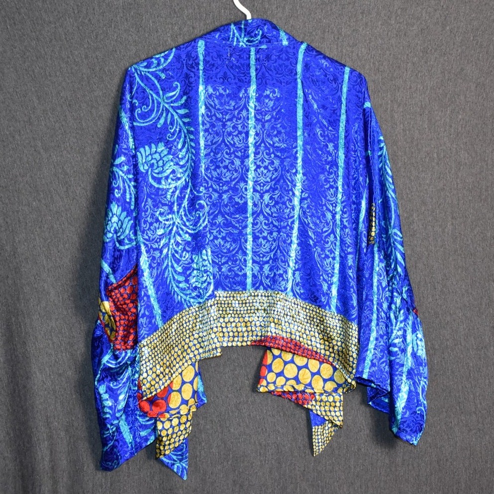 Kantha Bae Half Length Patchwork Kimono Open Fron… - image 4