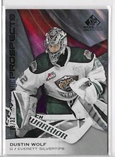 2019-20 CHL SP GAME USED SPGU RC AUTHENTIC TRUE ROOKIE DUSTIN WOLF /32 FLAMES