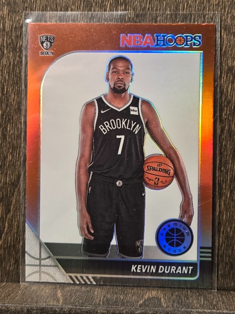Kevin Durant 2019 Panini Hoops Premium Stock Red Prizm #61 Brooklyn Nets