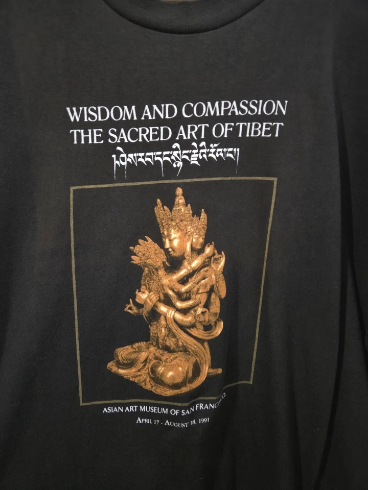 Винтажная футболка San Francisco Asian Art Museum Tibet Sculpture 1991 размер XL - Изображение 3 из 4