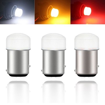 10X BA15S BAY15D LED Auto 12V Rücklicht Blinker Birne Licht Lampe Weiß/Gelb/Rot