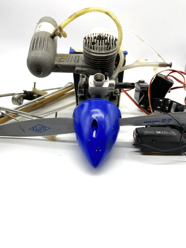 #SE2432# RC Flugmodell Graupner RC Flugzeug Konvolut Motor Servo lesen!!! - Bild 2 von 4