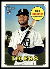 2018 Topps Heritage Niko Goodrum Rookie Detroit Tigers #534