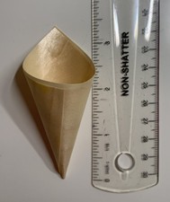 Food / Appetizer Wood Serving Cones 3.5" x 1.5" -- 3,000 Pcs