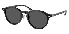 Polo Ralph Lauren Man Sunglasses PH4193 500187 51mm Shiny Black - Grey Lens -NEW