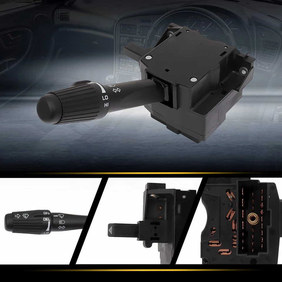 Переключатель сигнала поворота для 1994-2001 Dodge Ram 1500 94-02 Ram 2500 с задержкой стеклоочистителя - Изображение 3 из 4