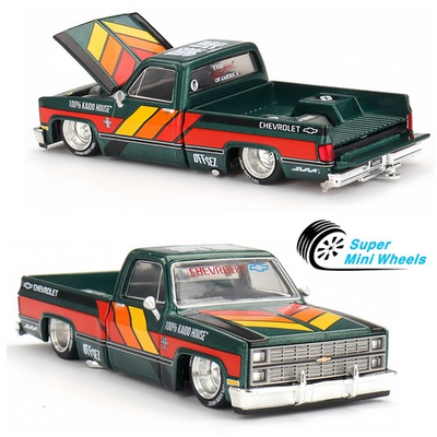 #ad #ad Mini GT x Kaido House 1:64 Chevrolet Silverado KAIDO WORKS V3 Dark Green #226 $21.99
