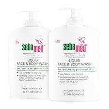 SEBAMED Liquid Face Body Wash with Pump, 400ml, 2 Pack