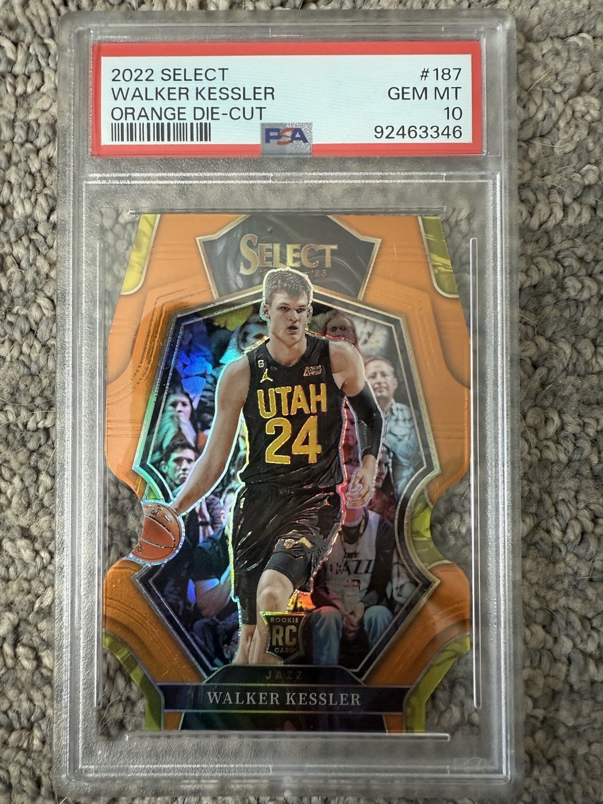 2022 Select Orange Prizm Die-Cut /65 Walker Kessler #187 PSA 10 GEM MT Rookie RC