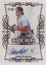 2021 Leaf Trinity Clear Red 17/50 Jesse Franklin V #CA-JF2 Auto 0b3